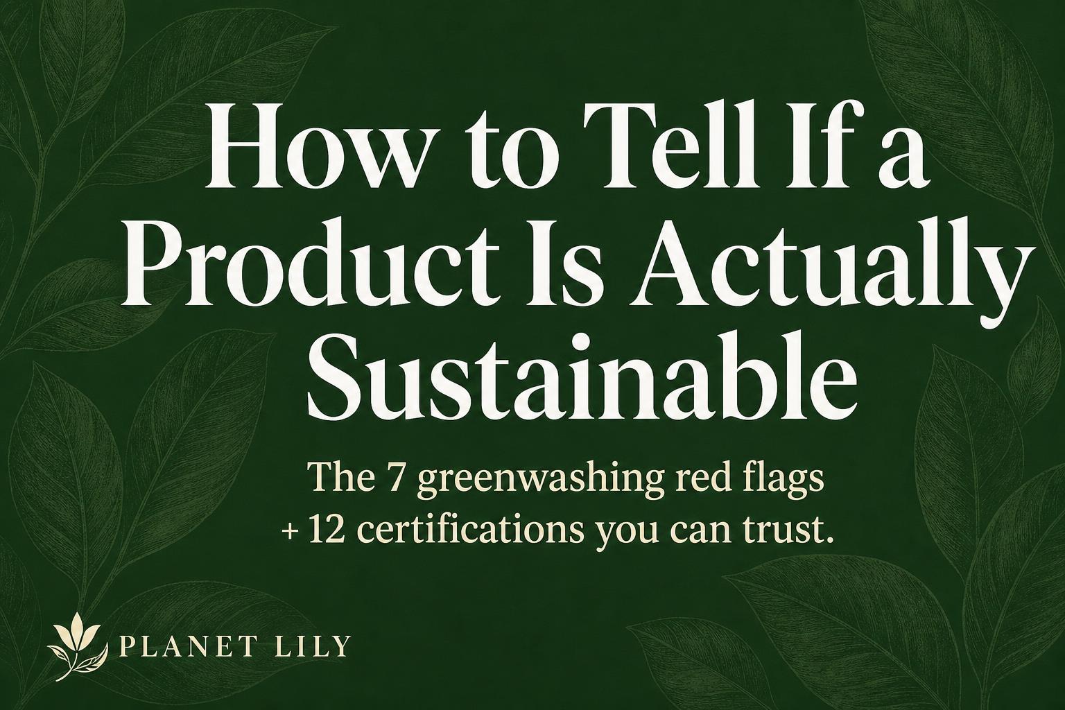 Sustainability Blog — Ethical Shopping Guides | PlanetLily